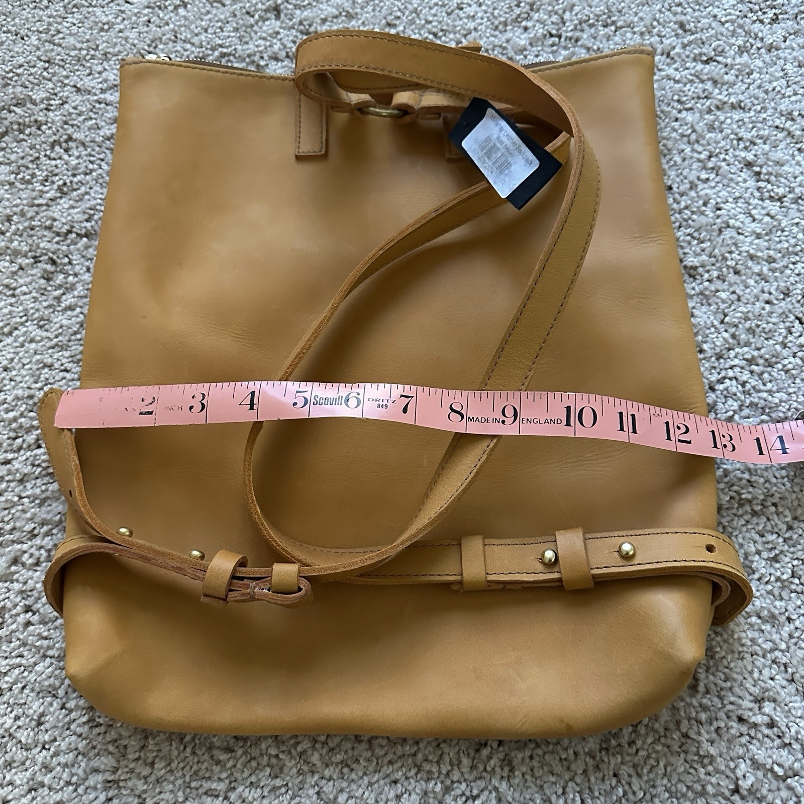 Parker Clay Miramar Leather Women's Backpack Rust Brown — image 7 of 8